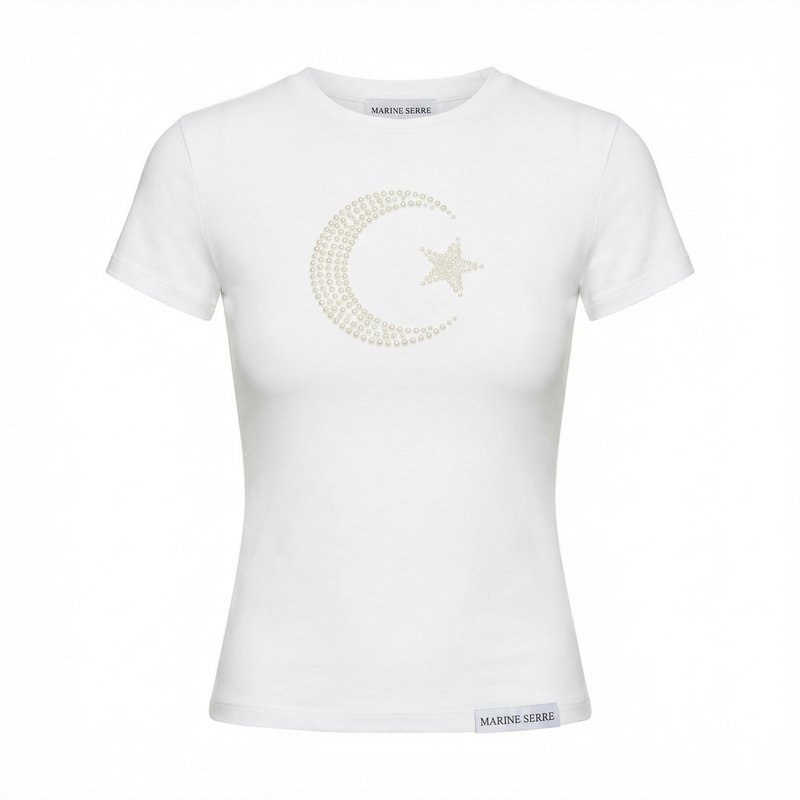 Pearl Logo Baby Fit T-Shirt – Marine Serre – Other – White