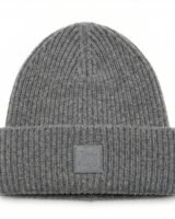 Face Logo Beanie – Acne Studios – Wool – Grey