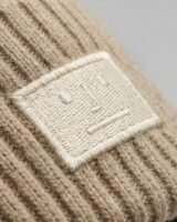 Large Face Logo Beanie – Acne Studios – Wool – Beige