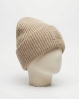 Large Face Logo Beanie – Acne Studios – Wool – Beige