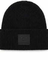 Large Face Logo Beanie – Acne Studios – Wool – Black