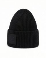 Large Face Logo Beanie – Acne Studios – Wool – Black