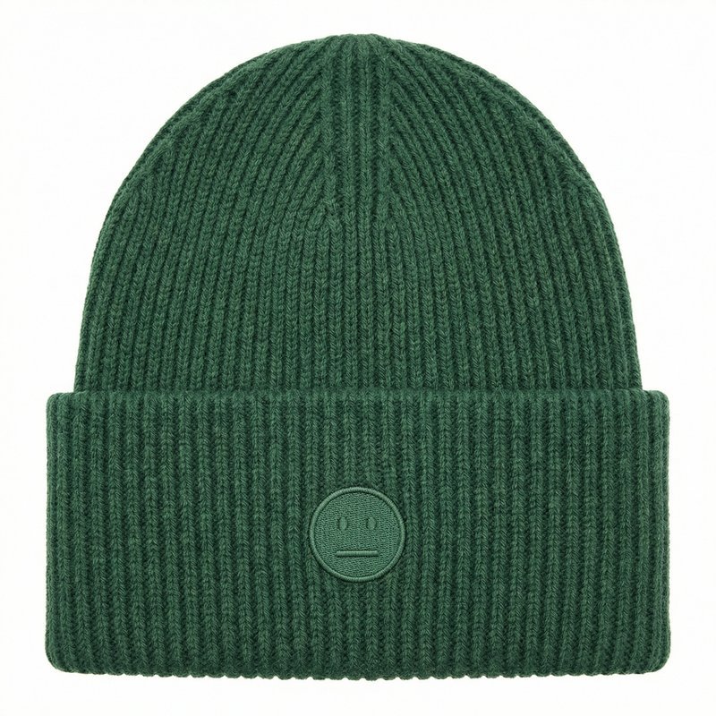 Face Logo Beanie – Acne Studios – Wool – Green