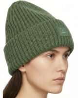 Face Logo Beanie – Acne Studios – Wool – Green