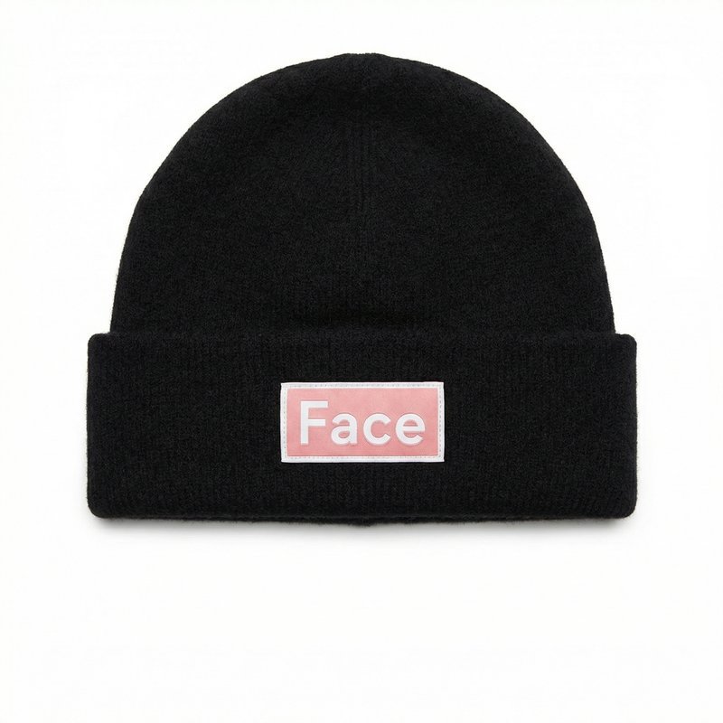 Face Logo Beanie – Acne Studios – Wool – Black
