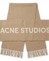 Logo Scarf – Acne Studios – Wool – Beige
