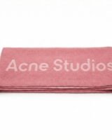 Logo Scarf – Acne Studios – Wool – Pink