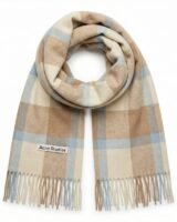 Checkered Scarf – Acne Studios – Wool – Beige