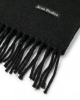 Fringed Scarf – Acne Studios – Wool – Black