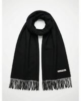 Fringed Scarf – Acne Studios – Wool – Black