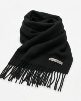 Fringed Scarf – Acne Studios – Wool – Black