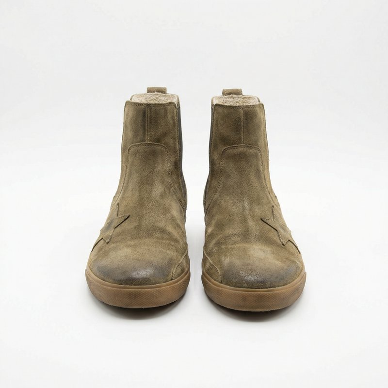 Wish Star Low Ankle Boots – Golden Goose Deluxe Brand – Leather – Khaki