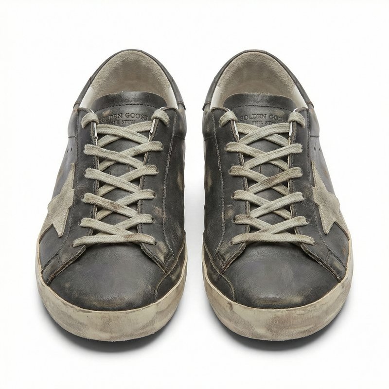 Super Star Sneakers – Golden Goose Deluxe Brand – Leather – Dark Grey