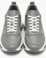 Swan Sneakers – Balmain – Leather – Grey