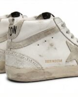 Mid Star Sneakers – Golden Goose Deluxe Brand – Leather – White
